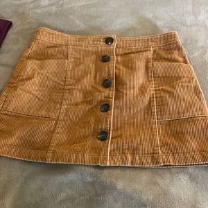 Light rust orange mini skirt